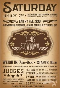 Conroe FFA I-45 Showdown venue change