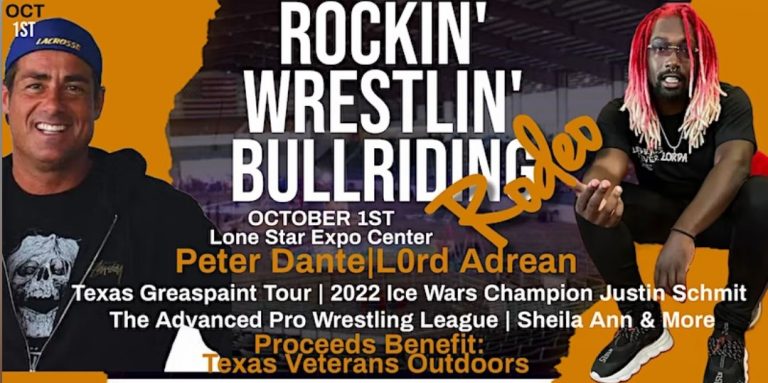 CANCELLED: Rockin’ Wrestlin’ Bullriding Rodeo – October 1, 2022