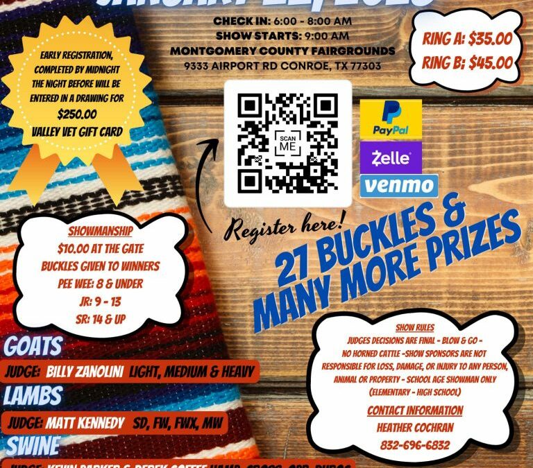 New Caney Ag Booster Winter Progress Show – January 22, 2023