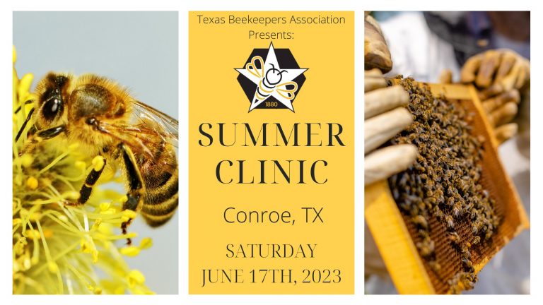 TX Beekeepers 2023 Summer Clinic – June 17, 2023 – The Lone Star Convention Center