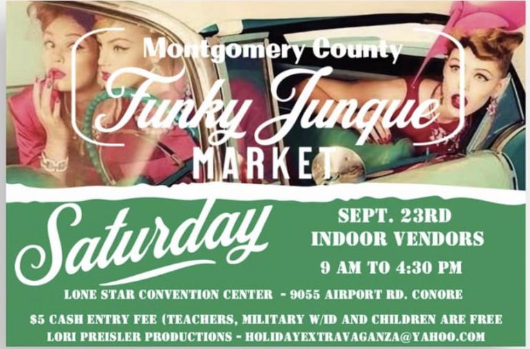 Montg. Co. Funky Junque Market – Sept 23, 2023 – The Lone Star Convention Center